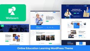 Wellearn v1.0.9 Online Learning WordPress Theme