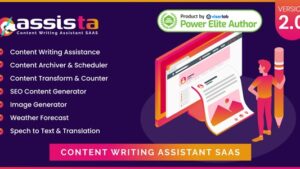 Assista v2.0 - Content Writing Assistant as SAAS [Activated]