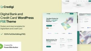 Credigi (v1.0.1) Digital Bank & Credit Card FSE WordPress Theme