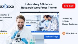 Labstica v1.0 Laboratory & Science Research WordPress Theme [Activated]