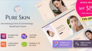 Pure Skin (v1.0.1) Dermatology Clinic & Cosmetology WordPress Theme