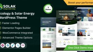 Solak (v1.0.0) Ecology & Solar Energy WordPress Theme