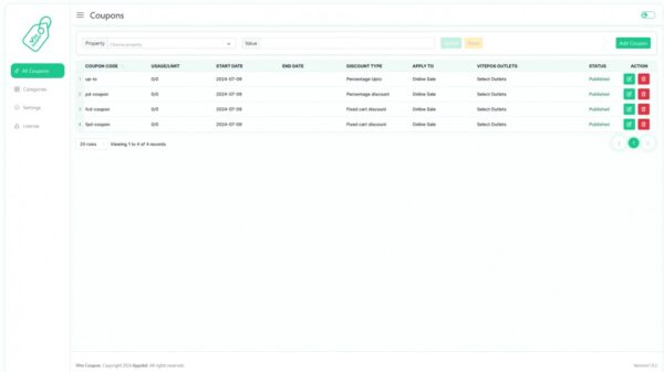 Vite Coupon Pro for Vitepos WooCommerce v1.0.1