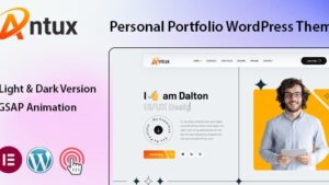 Antux v1.0 Personal Portfolio WordPress Theme