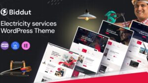 Biddut v1.0.4 Electricity Services WordPress Theme