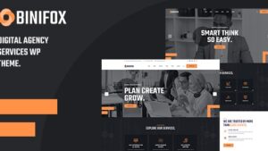 Binifox (v1.1.5) Digital Agency Services WordPress Theme + RTL