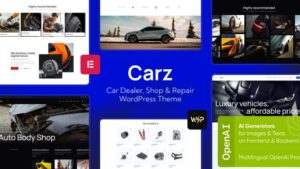 Carz (v1.3.0) Car Dealer, Shop & Repair WordPress Theme