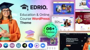 Edrio (v1.0) Education & Online Course WordPress Theme