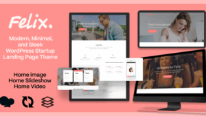 Felix. (v1.0.2) Startup Landing Page WordPress Theme