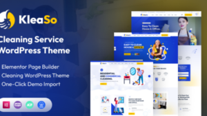 Kleaso v1.0.6 Cleaning Services WordPress Theme