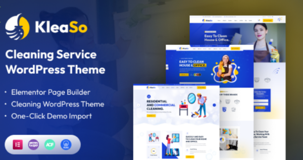 Kleaso v1.0.6 Cleaning Services WordPress Theme