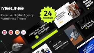 Mouno (v1.0.0) Creative Digital Agency WordPress Theme