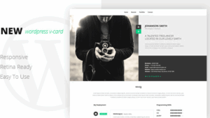 NEW Retina (v1.0) Ready WordPress Vcard Theme