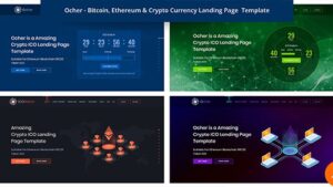 Ocher v2.0 - Bitcoin, Ethereum & Cryptocurrency HTML Landing Page Template