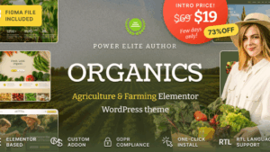 Organics (v1.0.1) Agriculture & Food Farm WordPress Theme