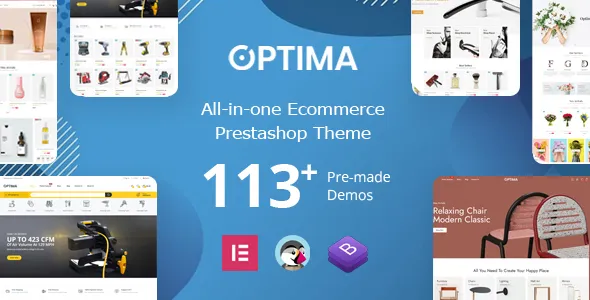 PrestaShop Optima Elementor Multipurpose Prestashop