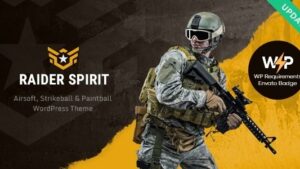 Raider Spirit v1.1.2 Airsoft Club & Paintball WordPress Theme [Activated]
