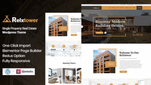 Relxtower (v1.0) Single Property Elementor WordPress