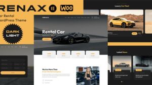 Renax (v1.3.0) Car Rental Elementor WordPress Theme