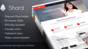 Shard (v2.3.0) Multipurpose Business Parallax WP Theme