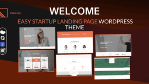 Vanessa (v1.0.8) Easy Startup Landing Page WP Theme