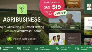 Agribusiness (v1.0.1) Agriculture Business Consulting WordPress Theme