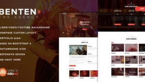 Benten (v1.1) Responsive One Page Portfolio Theme