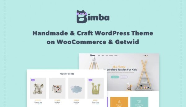 MotoPress Bimba (v1.0.4) Modern WooCommerce Theme for Your Craft Store