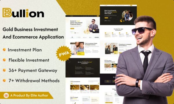 Bullion v1.0 - Gold HYIP Investment And Ecommerce Application [Activated]