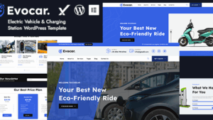 Evocar v1.0.0 Electric Vehicle & Charging Station WordPress Theme