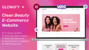 Glowify v1.0 Beauty and Cosmetics Shop WordPress Theme