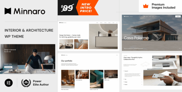Minnaro v1.0 Interior Design Architecture WordPress