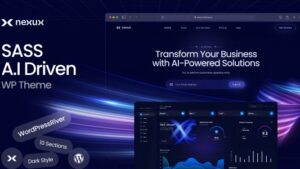 Nexux (v1.0.2) Saas Landing Page WordPress Theme