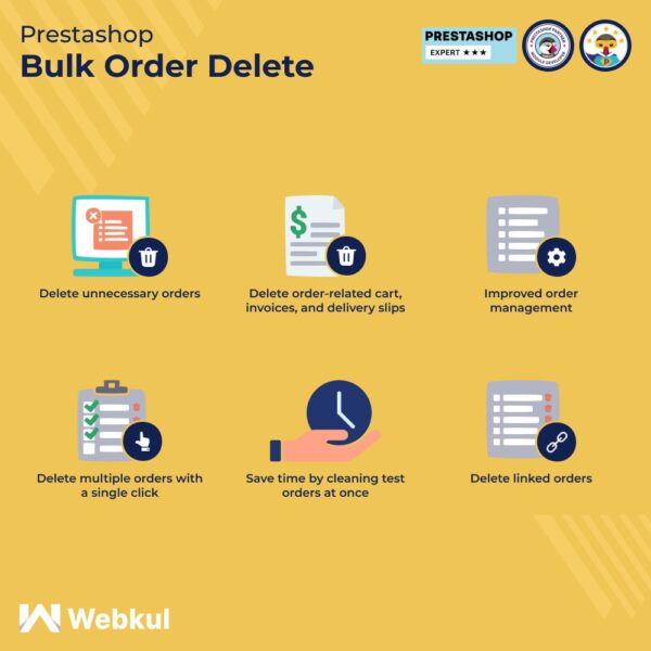 PrestaShop Bulk Order Delete | Delete cart, invoice, and more v5.0.4