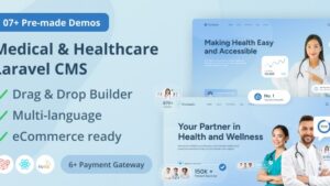 Prohealth v1.2 - Medical and Healthcare Laravel CMS With Live Page Builder [Activated]