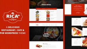 Rica (v2.1) Restaurant & Pub WP Theme