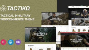 Tactiko v1.0.9 - Tactical & Military Shop WooCommerce Theme