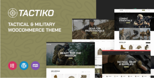 Tactiko v1.0.9 - Tactical & Military Shop WooCommerce Theme