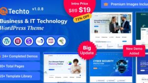 Techto (v1.0.8) Business & IT Technology WordPress Theme