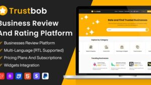 Trustbob v1.1 - Business Review And Rating Platform (SAAS) [Activated]