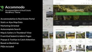 Accommodo (v1.2) Accommodation Travel WordPress Theme