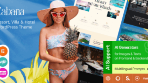 Cabana (v1.0.0) Resort, Villa & Hotel WordPress Theme