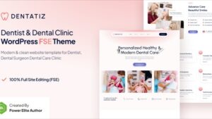 Dentatiz (v1.0.1) Dentist & Dental Care Clinic FSE WordPress Theme