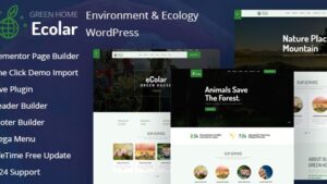Ecolar (v2.0.1) Environment & Ecology WordPress Theme