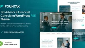 Fountax (v1.0.1) Tax Advisor & Financial Consulting FSE WordPress Theme