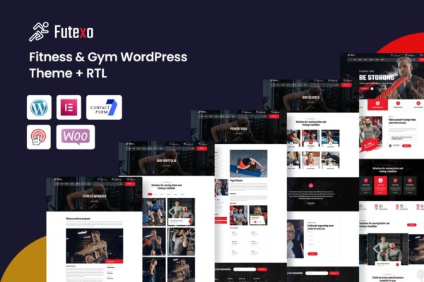 Futexo (v1.0.9) Fitness & Gym WordPress Theme + RTL