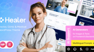 Healer (v1.0.0) Doctor, Clinic & Medical WordPress Theme