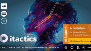ITactics (v1.0.0) IT Solutions & Digital Startup WordPress Theme + AI