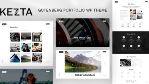 Kezta (v1.1) Gutenberg Portfolio WordPress Theme