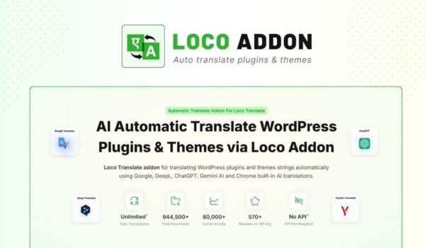 LocoAI v2.0.8 – Auto Translate for Loco Translate (Pro) [Activated]